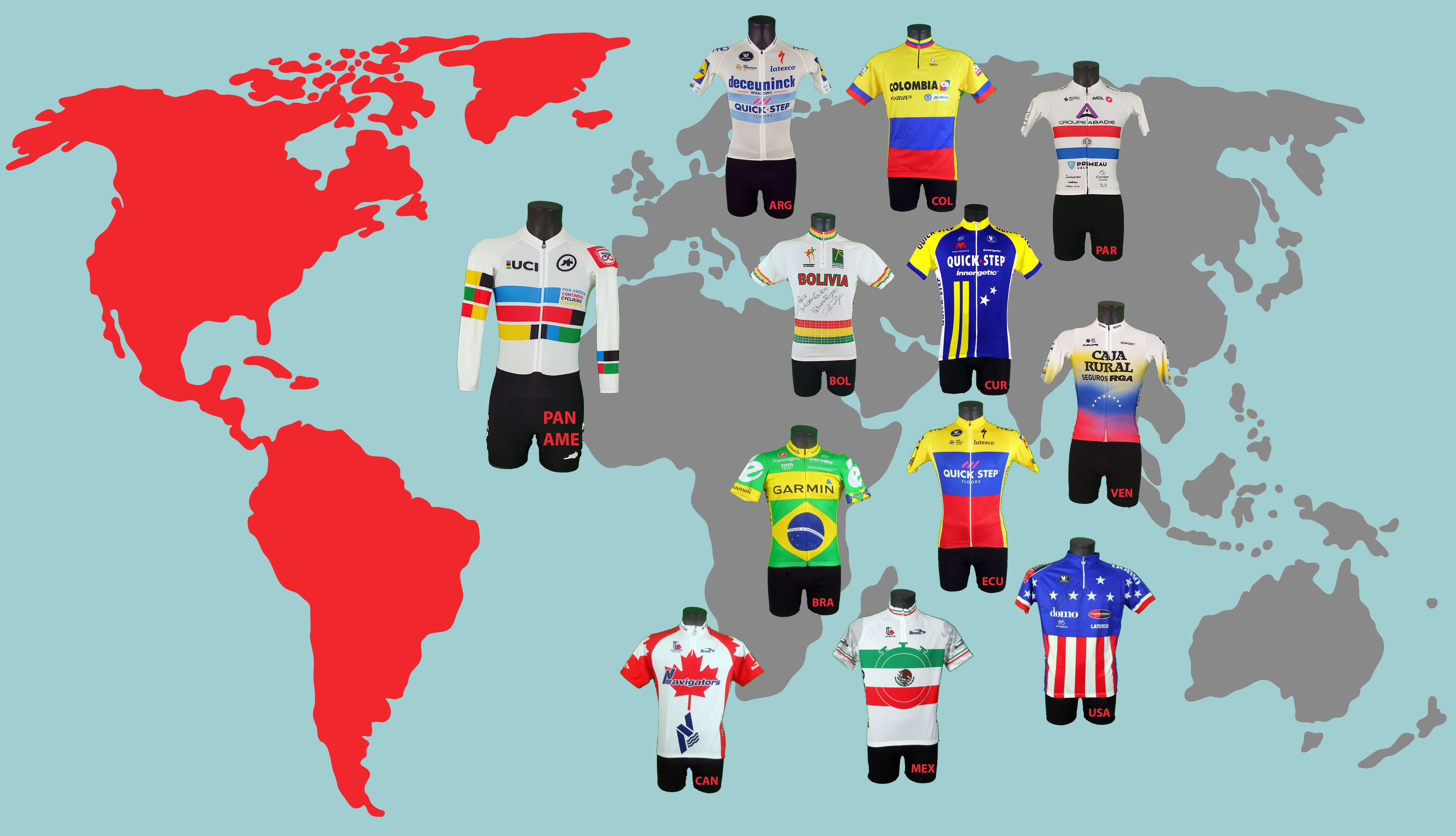 Les champions nationaux du continent Américain