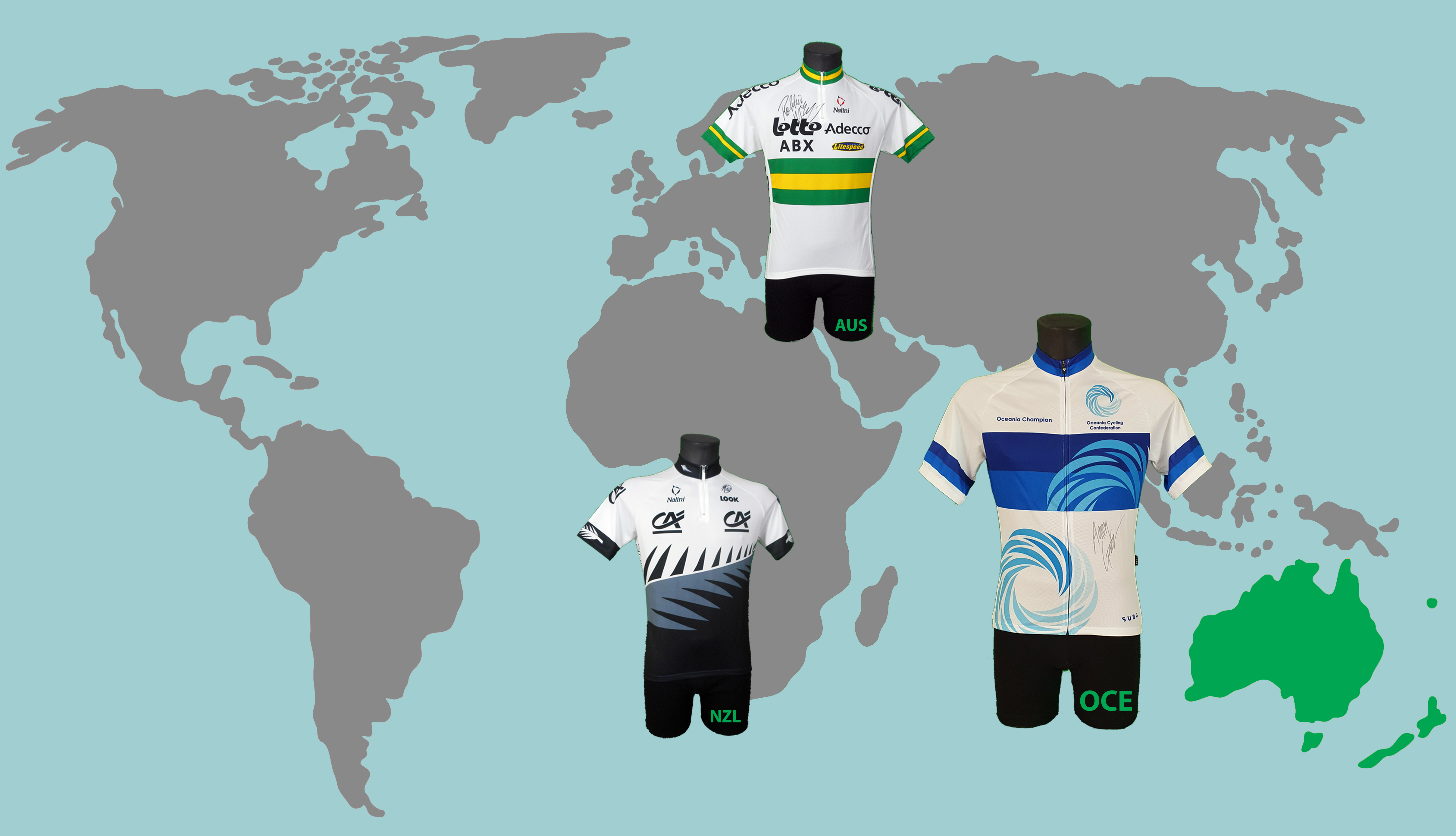 Les champions nationaux du continent Océanique